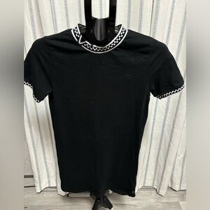 Vans Black Short Sleeve Tee dress with Geometric Trim